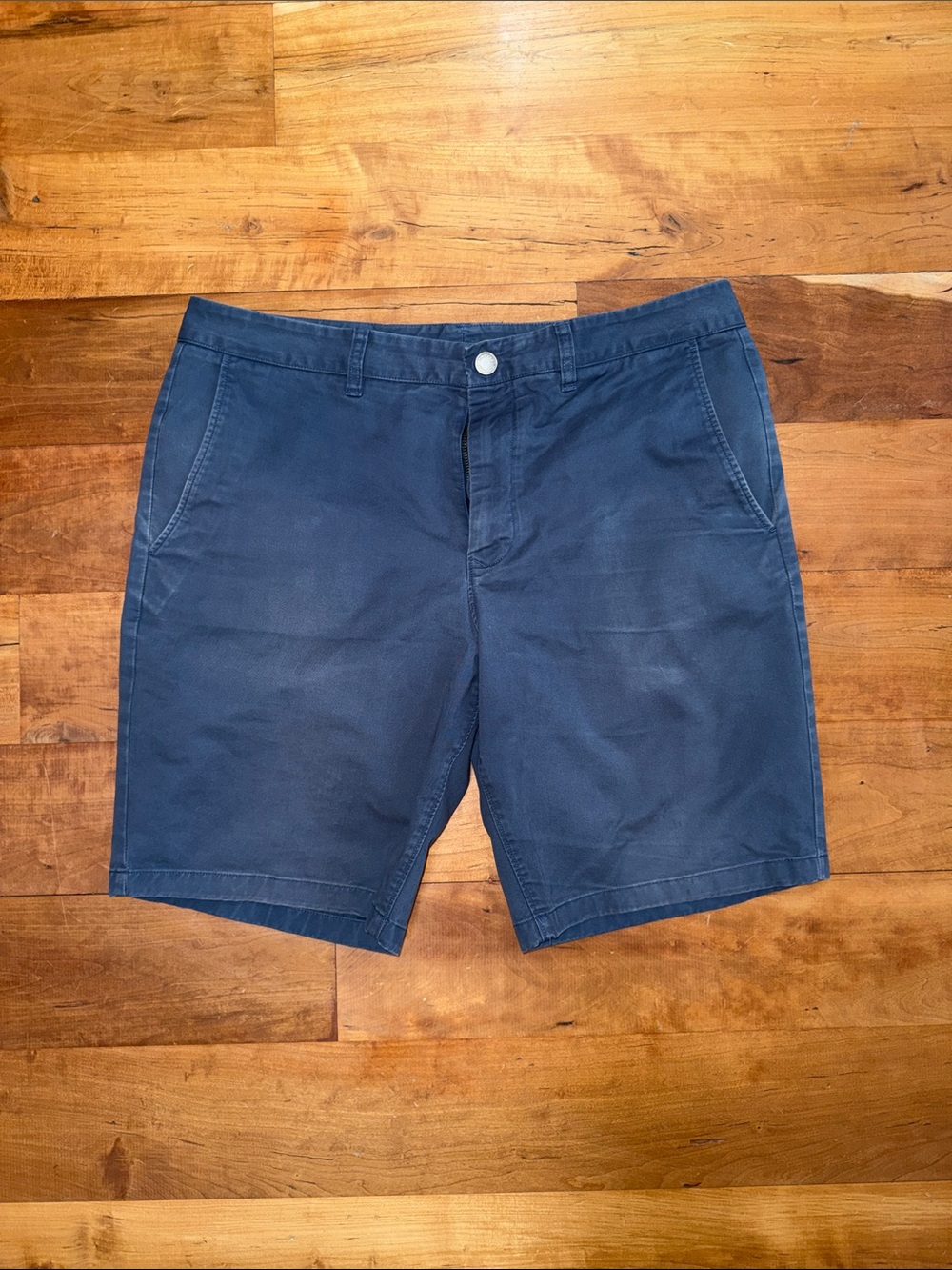 Bonobos Stretch Washed Chino Shorts - 35x9 in Faded Navy and Standard
